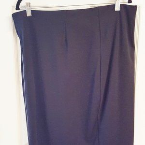 JENNIFER LOPEZ Pencil Skirt NWOT 16W BLK Side Zip